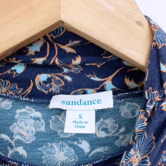 Sundance Winding Florals Turtleneck Top - Picture 5 of 8